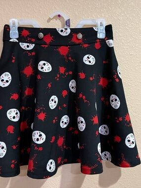 Friday the 13th skirt with zipper in back